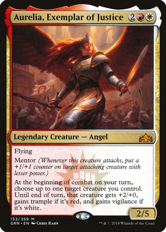 Image for Aurelia, Exemplar of Justice (153) (GRN) - Magic: The Gathering