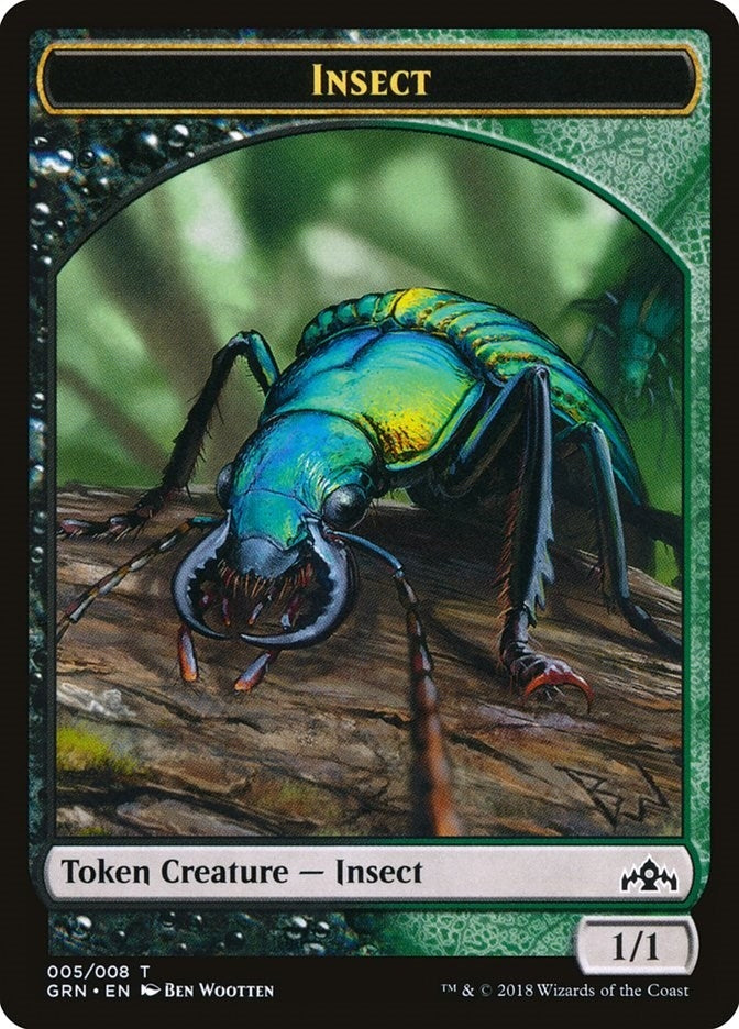 Image for Insect Token (5) (GRN) - Magic: The Gathering