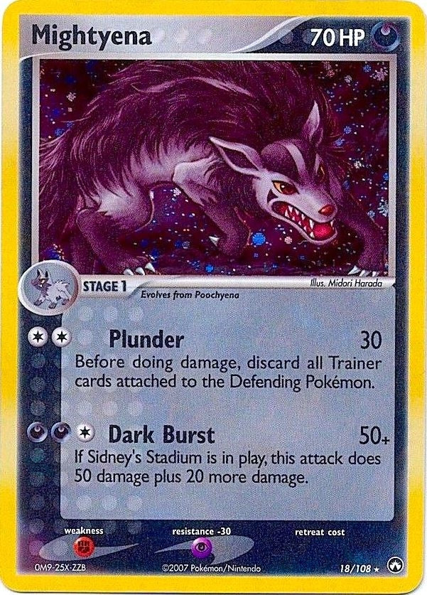 Image for Mightyena - 18/108 (Cosmos Holo) (018/108) (PR) - Pokemon