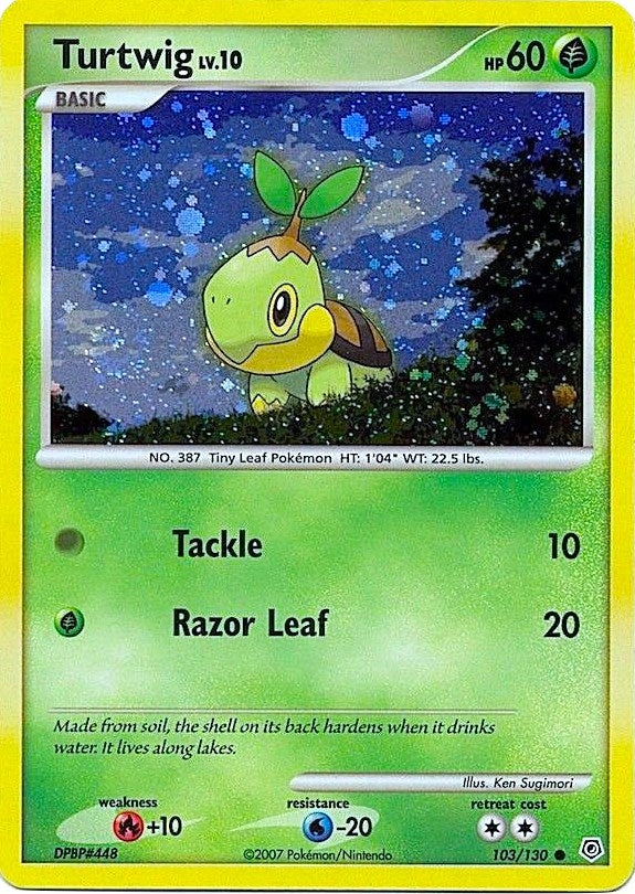 Image for Turtwig - 103/130 (Cosmos Holofoil) (103/130) (PR) - Pokemon