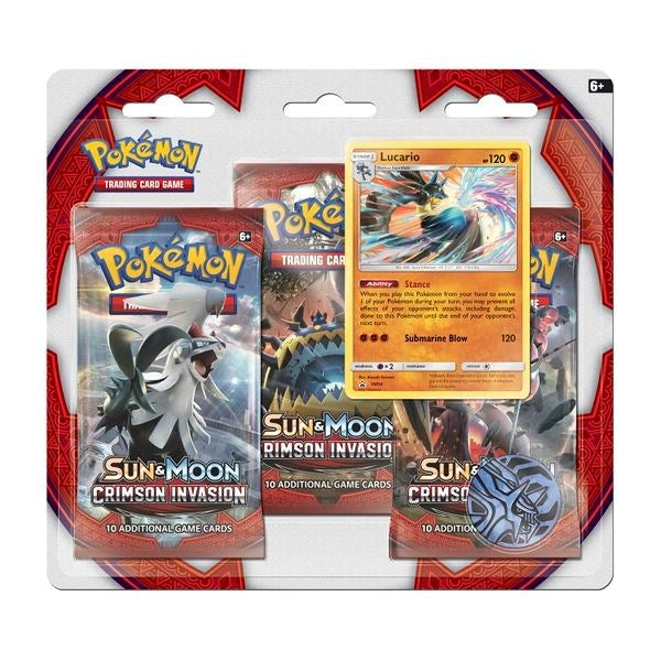 Image for Crimson Invasion 3 Pack Blister [Lucario] - Pokemon