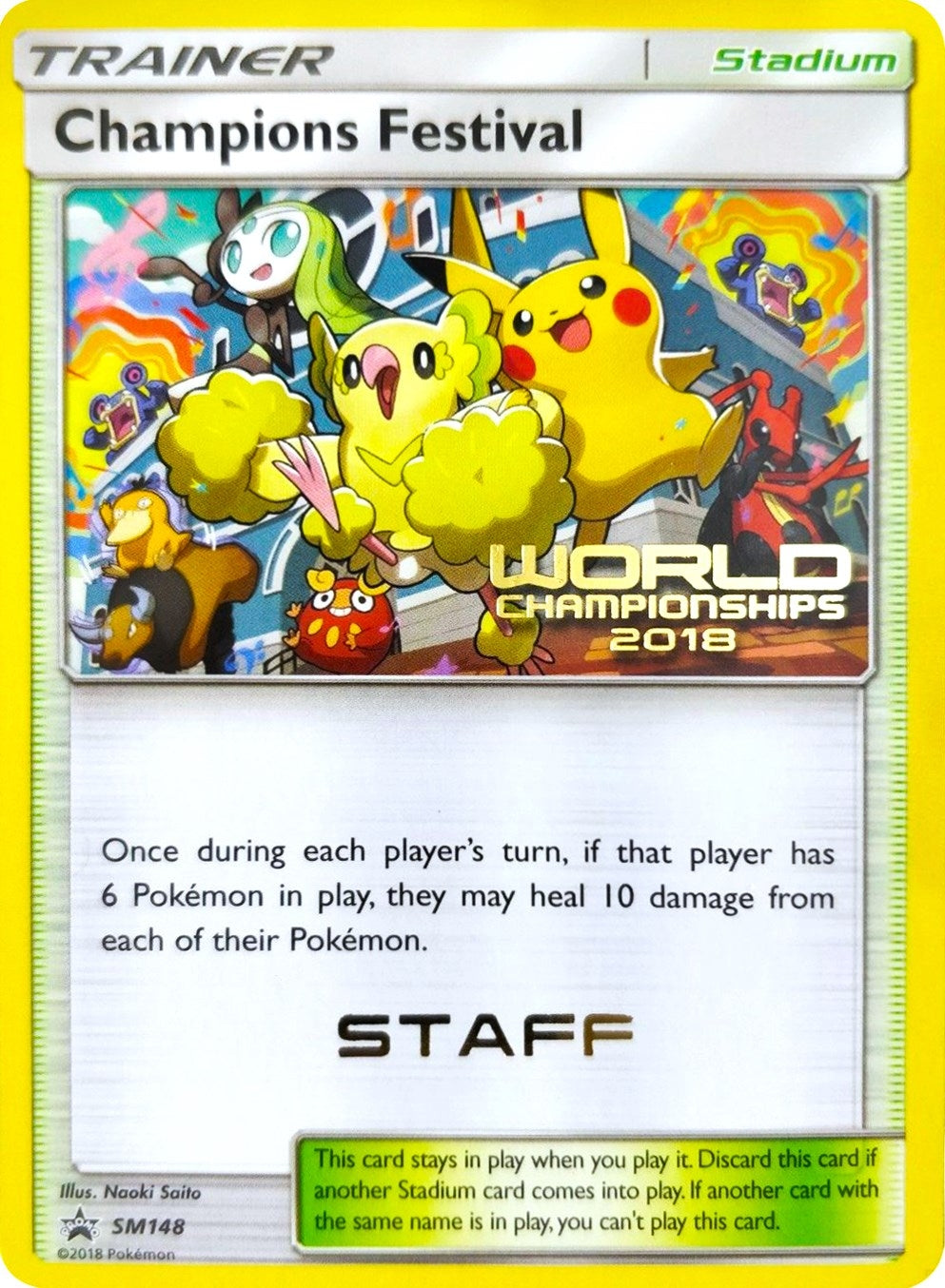 Image for Champions Festival - SM148 (World Championships 2018) [Staff] (SM148) (SMP) - Pokemon