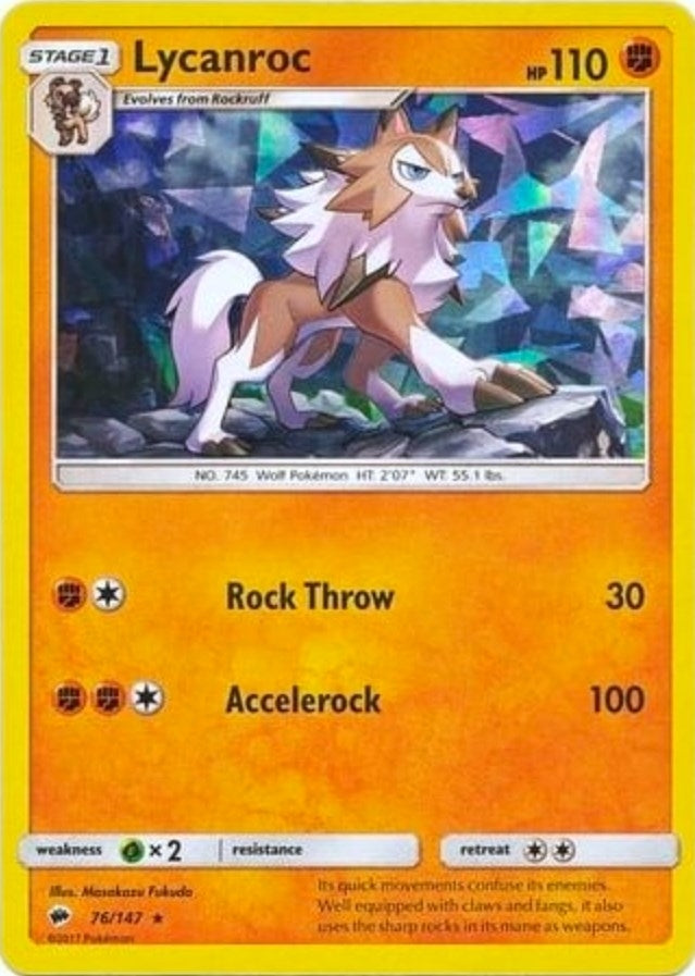 Image for Lycanroc - 76/147 (Cracked Ice Holo) (076/147) (PR) - Pokemon