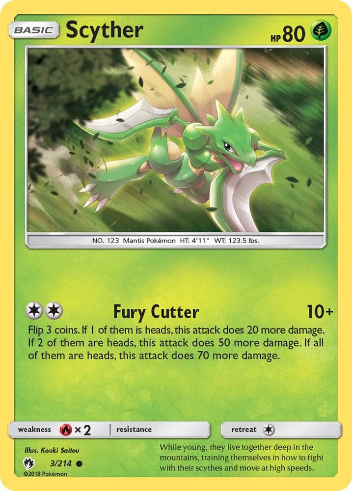 Image for Scyther (3/214) (SM8) - Pokemon
