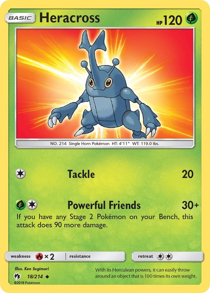 Image for Heracross (18/214) (SM8) - Pokemon