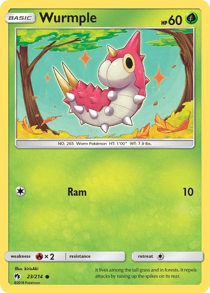 Image for Wurmple (23) (23/214) (SM8) - Pokemon