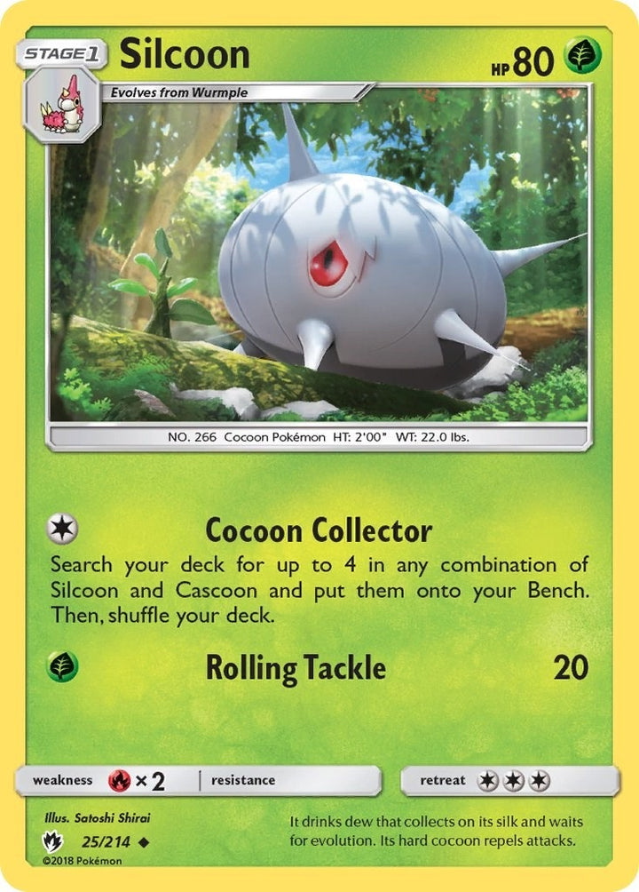 Image for Silcoon (25/214) (SM8) - Pokemon