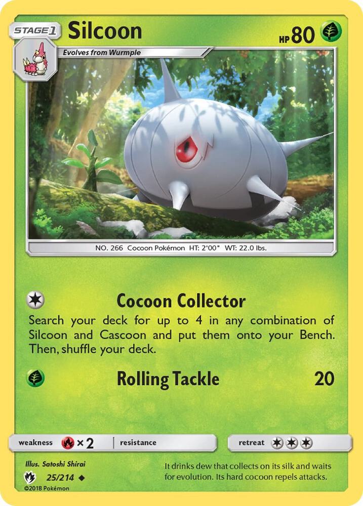 Image for Silcoon (25/214) (SM8) - Pokemon