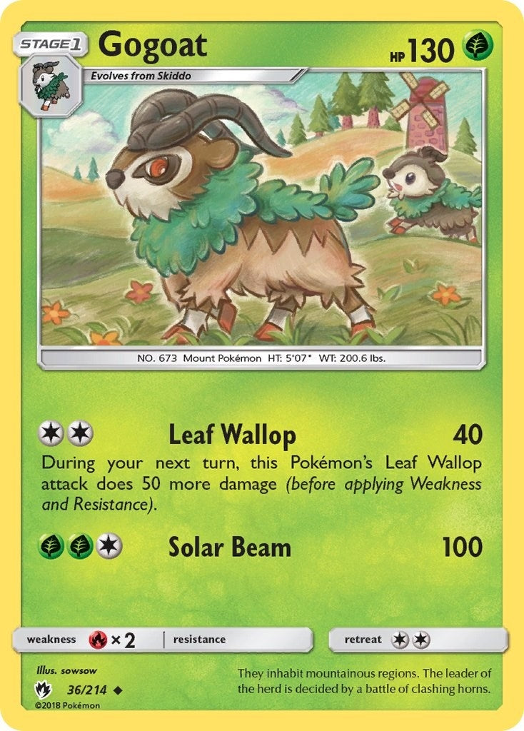 Image for Gogoat (36/214) (SM8) - Pokemon