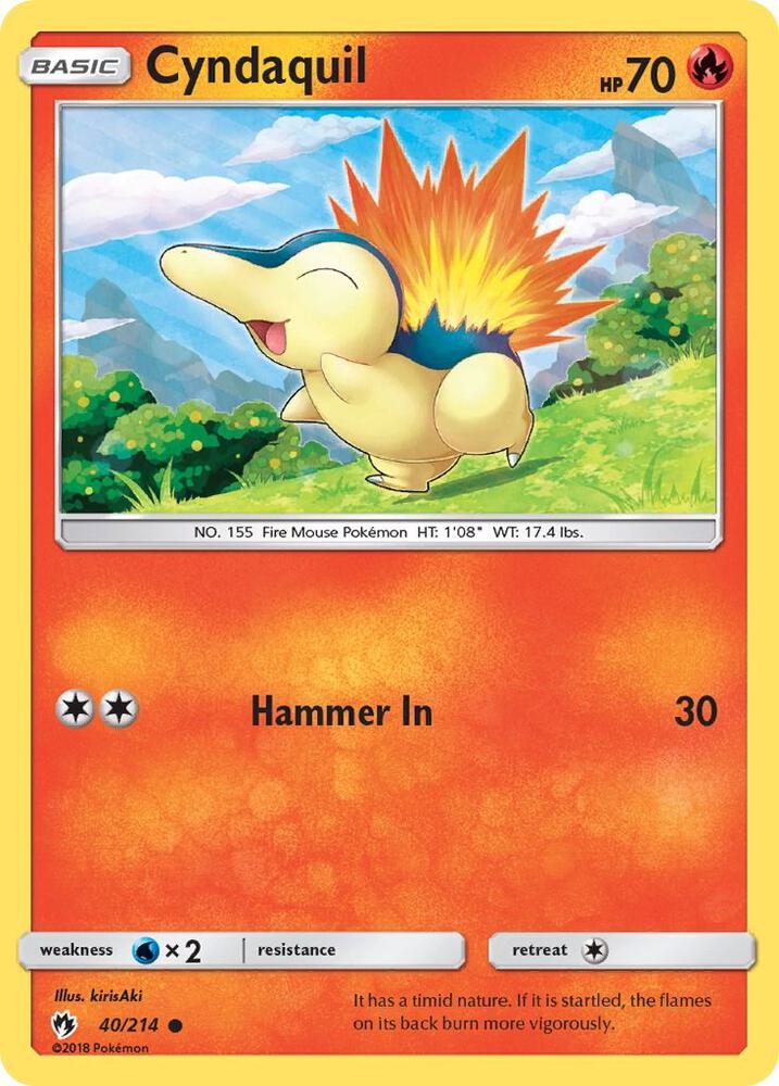 Cyndaquil (40) (40/214) (SM8)
