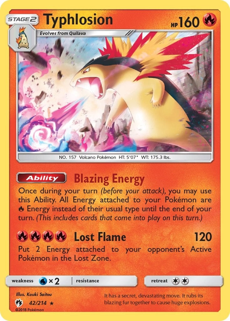 Image for Typhlosion (42/214) (SM8) - Pokemon