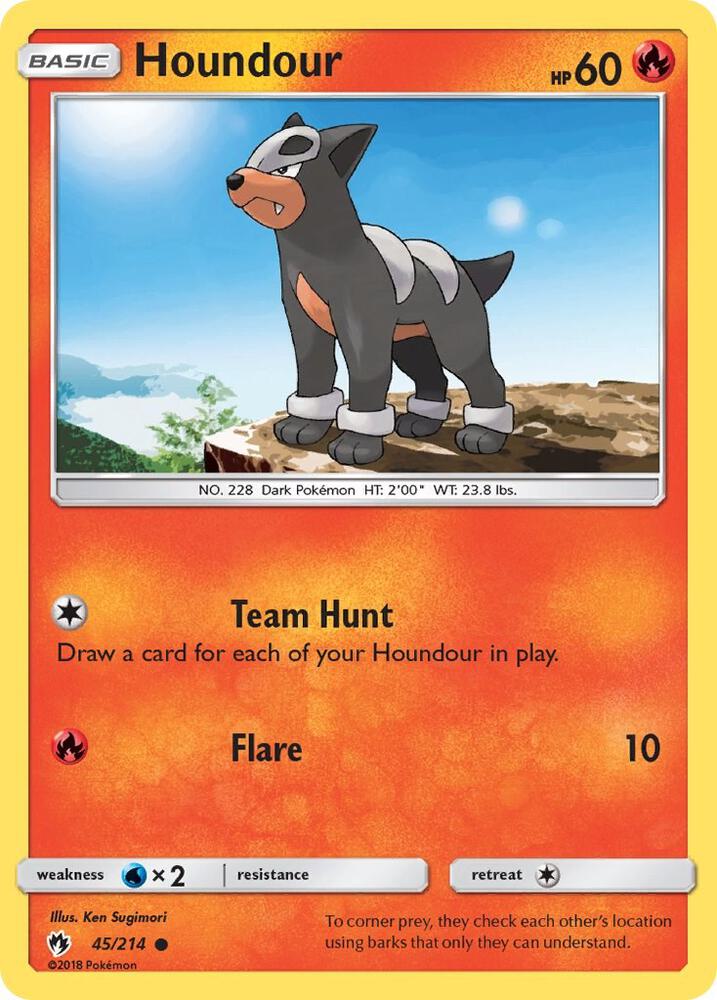 Image for Houndour (45/214) (SM8) - Pokemon