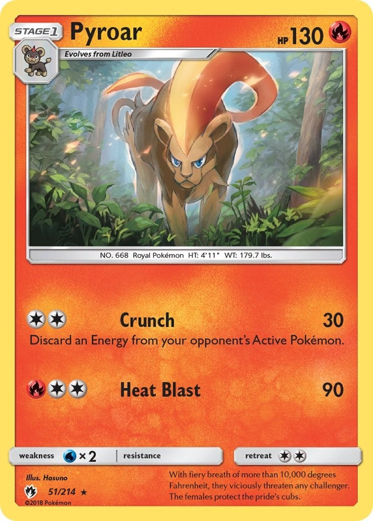 Image for Pyroar (51/214) (SM8) - Pokemon