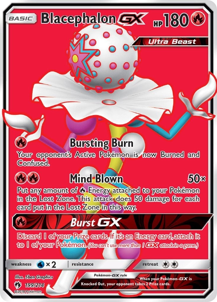 Image for Blacephalon GX (Full Art) (199/214) (SM8) - Pokemon