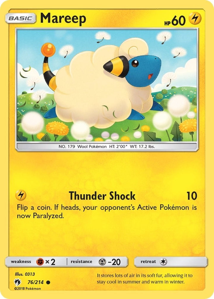 Image for Mareep (76) (76/214) (SM8) - Pokemon