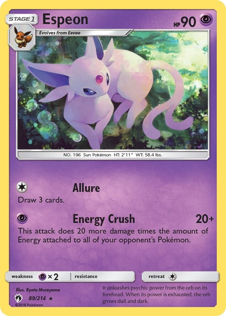 Image for Espeon (89/214) (SM8) - Pokemon