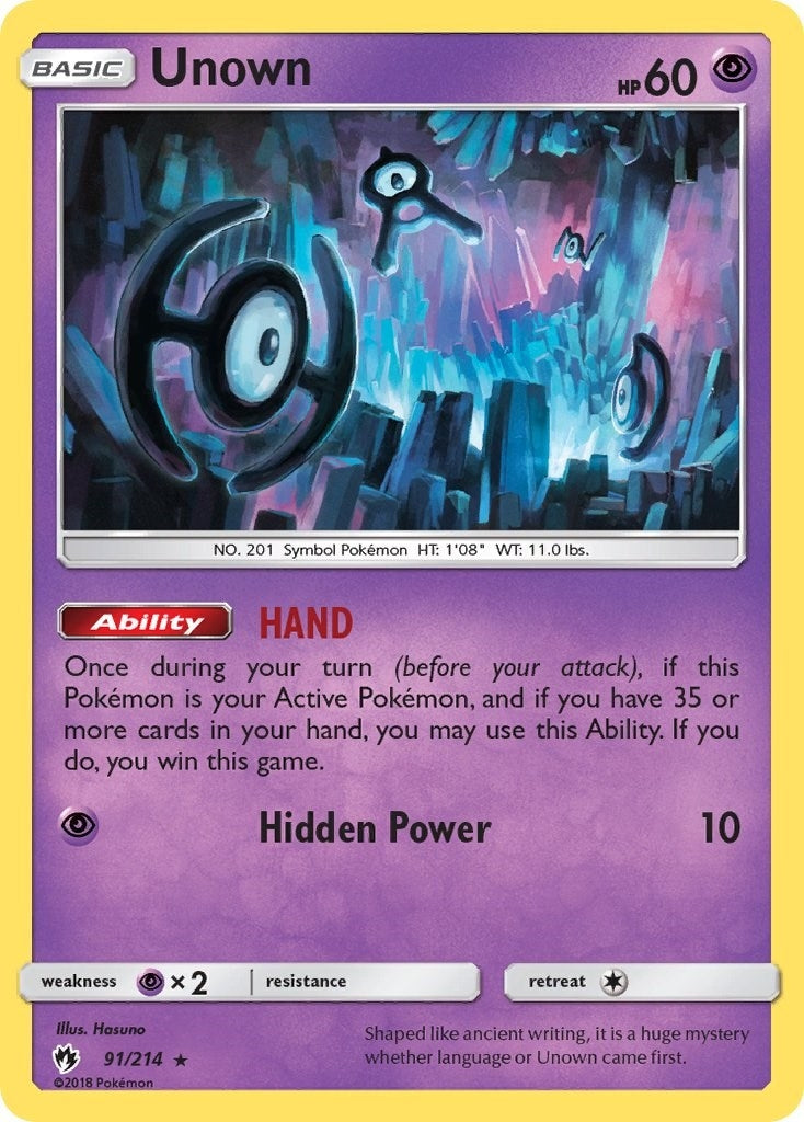 Image for Unown (91) (91/214) (SM8) - Pokemon
