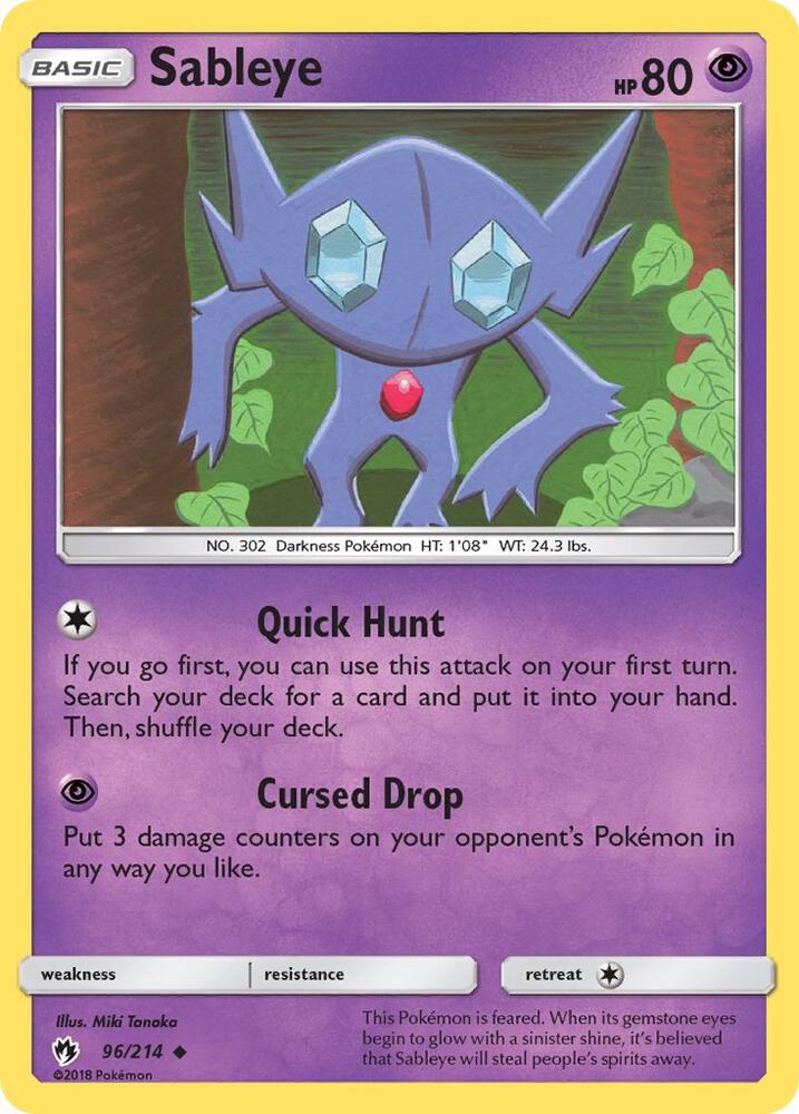 Image for Sableye (96/214) (SM8) - Pokemon