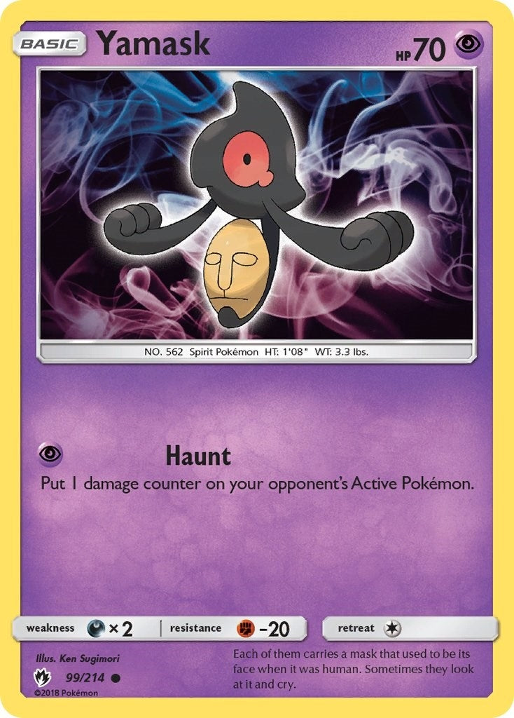 Image for Yamask (99/214) (SM8) - Pokemon