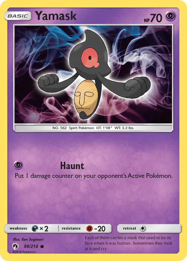 Image for Yamask (99/214) (SM8) - Pokemon