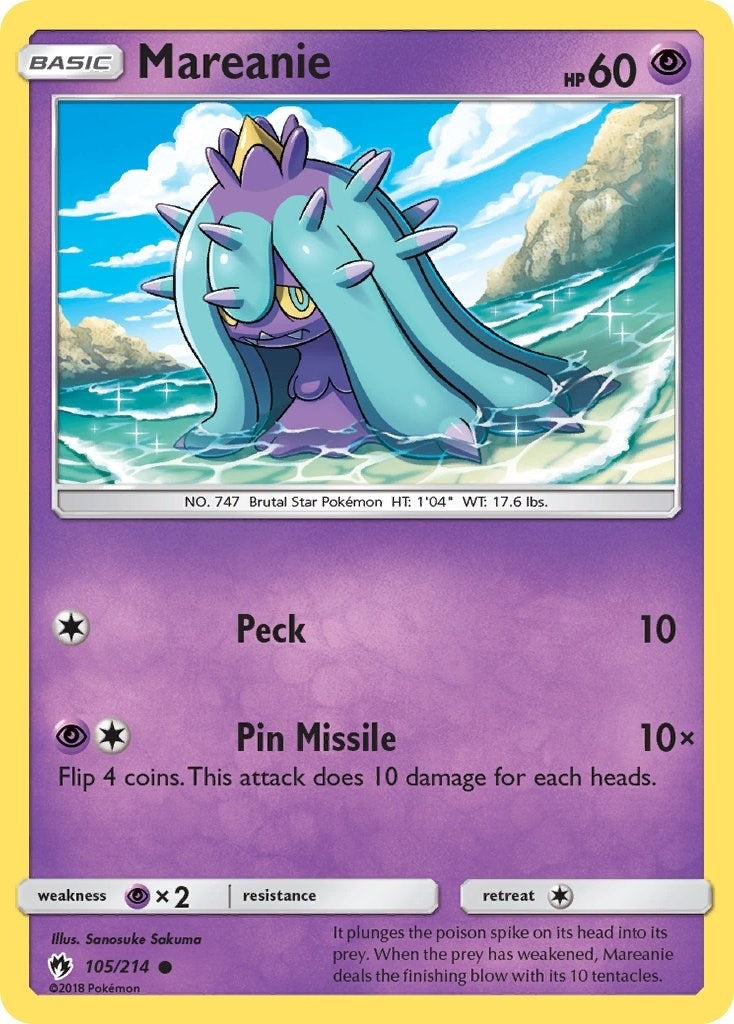 Image for Mareanie (105) (105/214) (SM8) - Pokemon