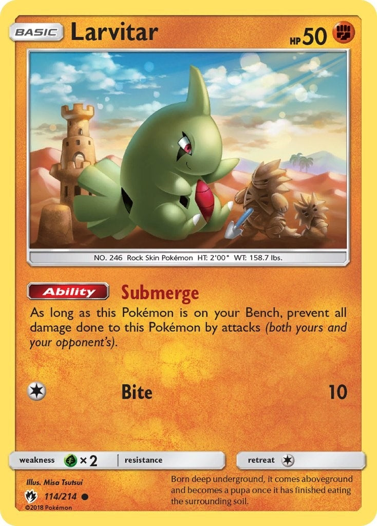 Image for Larvitar (114) (114/214) (SM8) - Pokemon