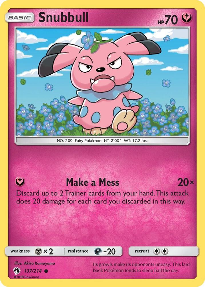 Image for Snubbull (137/214) (SM8) - Pokemon