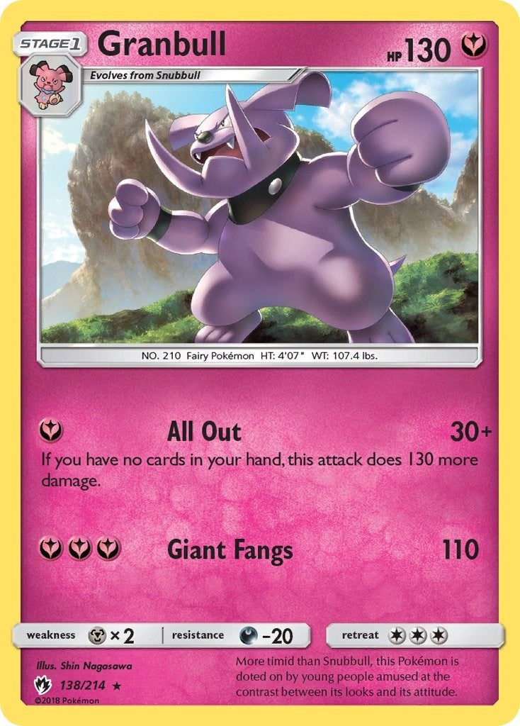 Image for Granbull (138/214) (SM8) - Pokemon