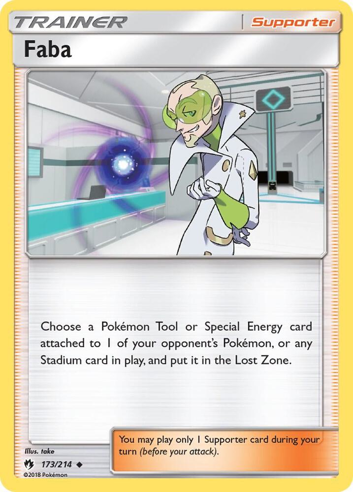 Image for Faba (173/214) (SM8) - Pokemon