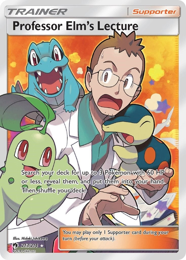 Image for Professor Elm's Lecture (Full Art) (213/214) (SM8) - Pokemon