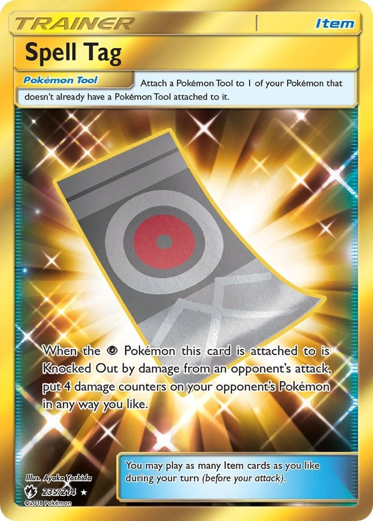 Image for Spell Tag (Secret) (235/214) (SM8) - Pokemon