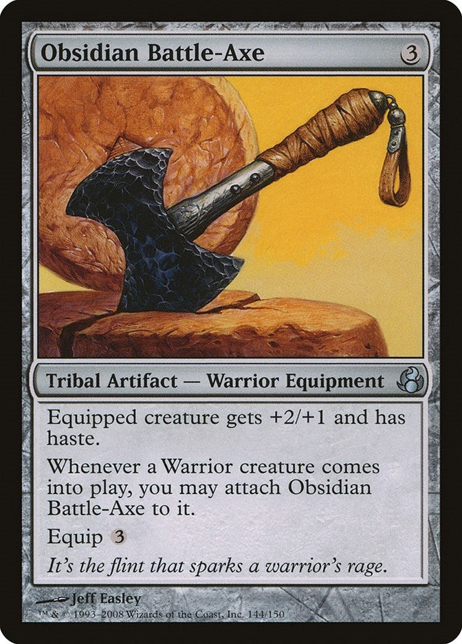 Image for Obsidian Battle-Axe (144) - Magic: The Gathering