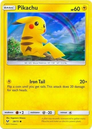 Image for Pikachu - 28/73 (Water Web Holo) (028/073) (MCAP) - Pokemon