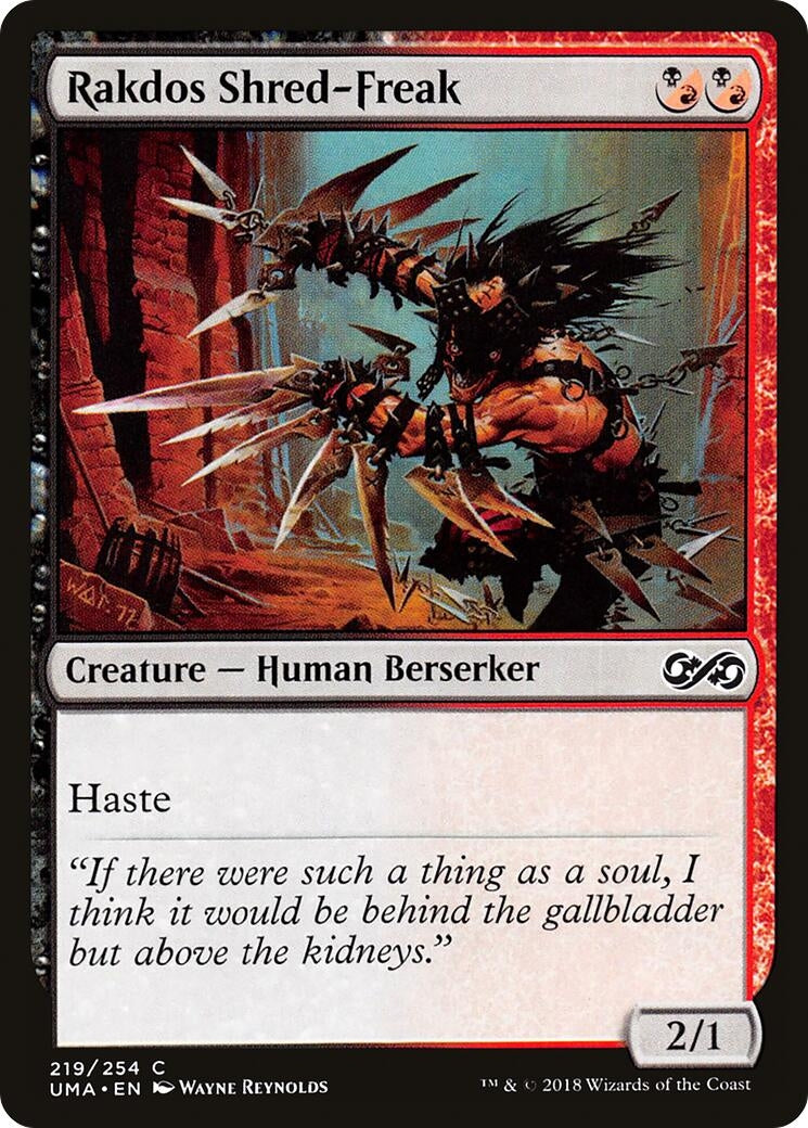 Image for Rakdos Shred-Freak (219) (UMA) - Magic: The Gathering