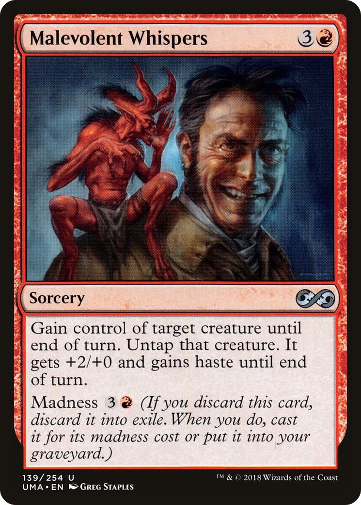 Image for Malevolent Whispers (139) - Magic: The Gathering