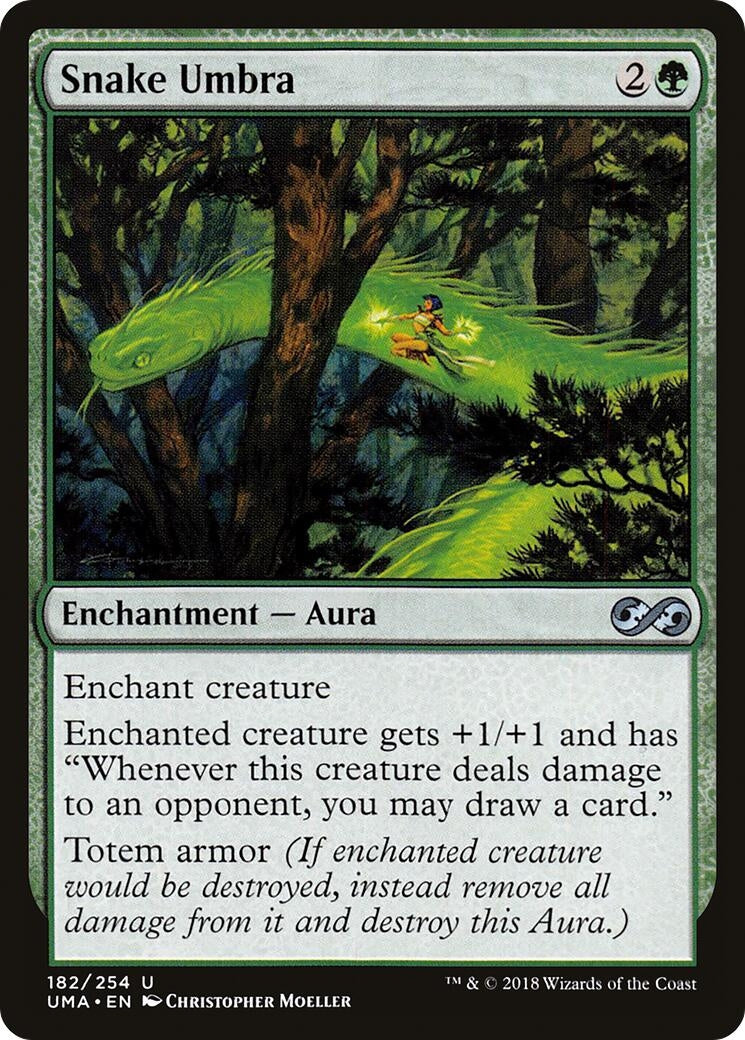 Image for Snake Umbra (182) (UMA) - Magic: The Gathering