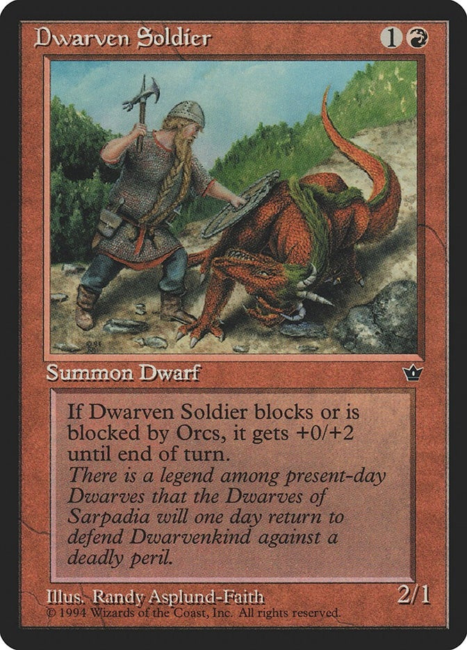 Image for Dwarven Soldier (Asplund-Faith) (FEM) - Magic: The Gathering