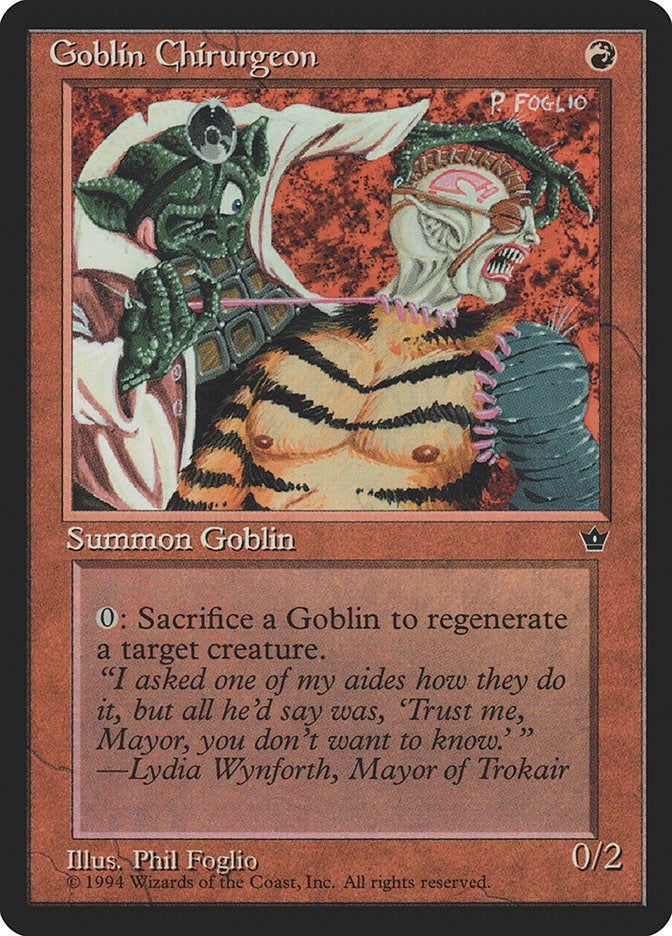 Image for Goblin Chirurgeon (Foglio) (FEM) - Magic: The Gathering