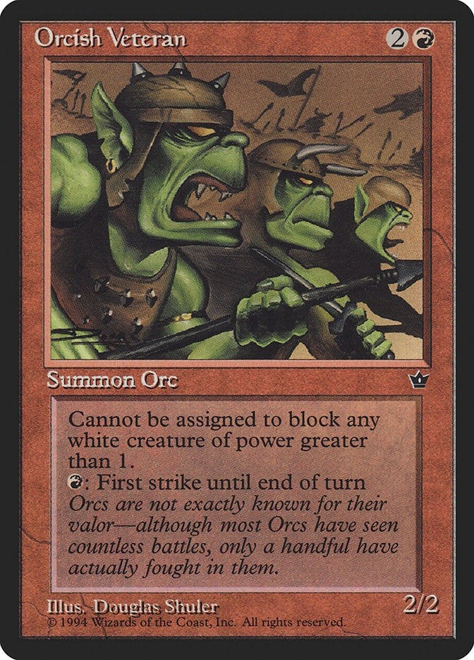 Image for Orcish Veteran (Shuler) - Magic: The Gathering