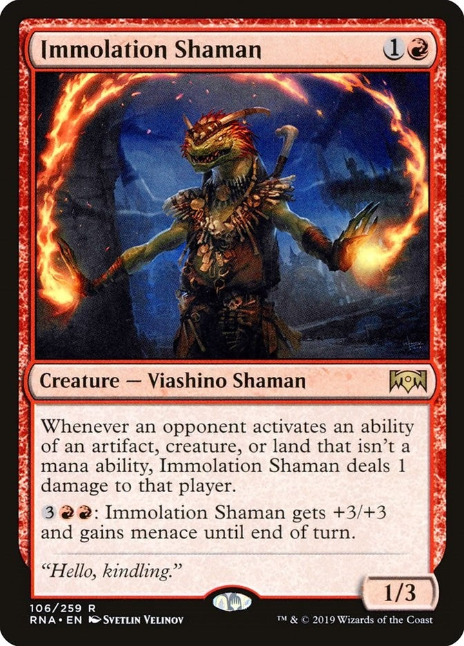 Image for Immolation Shaman (106) - Magic: The Gathering