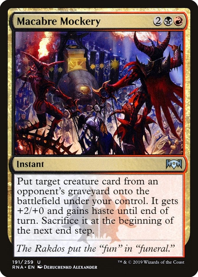 Image for Macabre Mockery (191) (RNA) - Magic: The Gathering