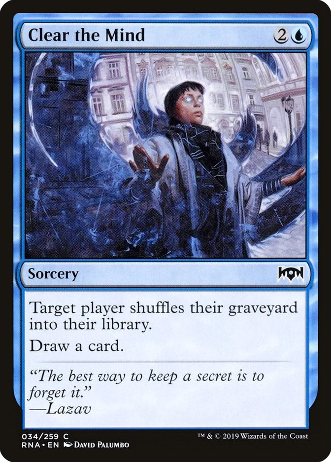 Image for Clear the Mind (34) - Magic: The Gathering