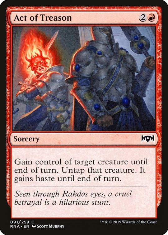 Image for Act of Treason (91) (RNA) - Magic: The Gathering