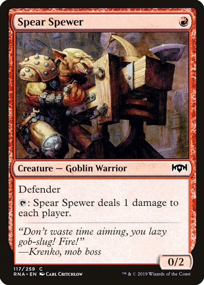 Image for Spear Spewer (117) - Magic: The Gathering