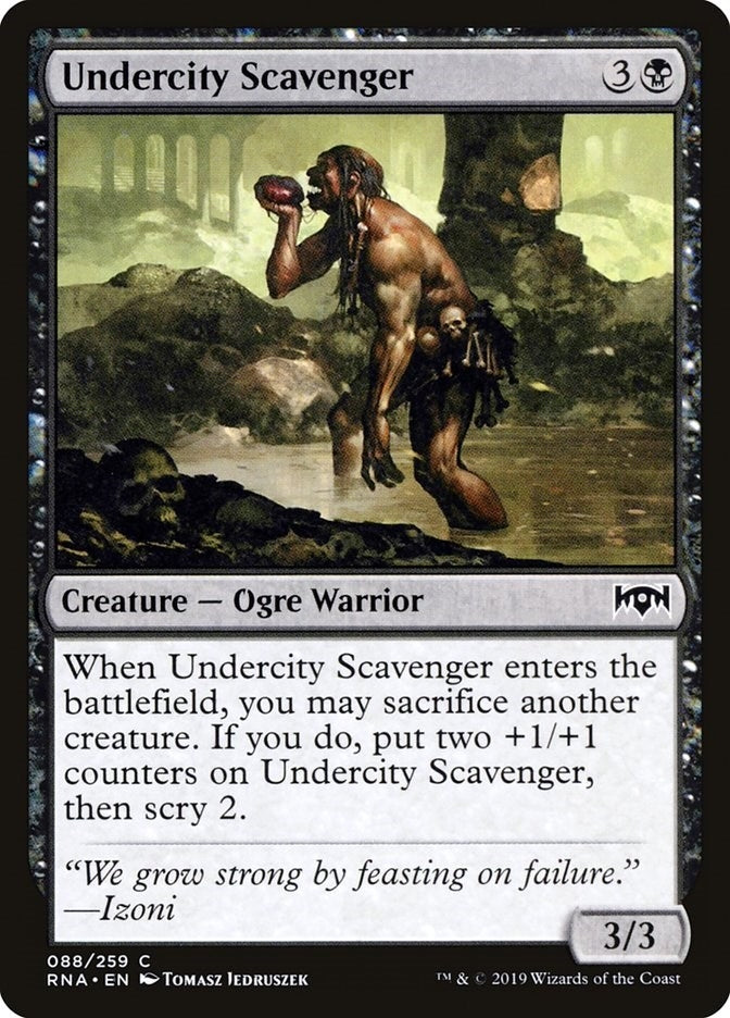 Image for Undercity Scavenger (88) (RNA) - Magic: The Gathering