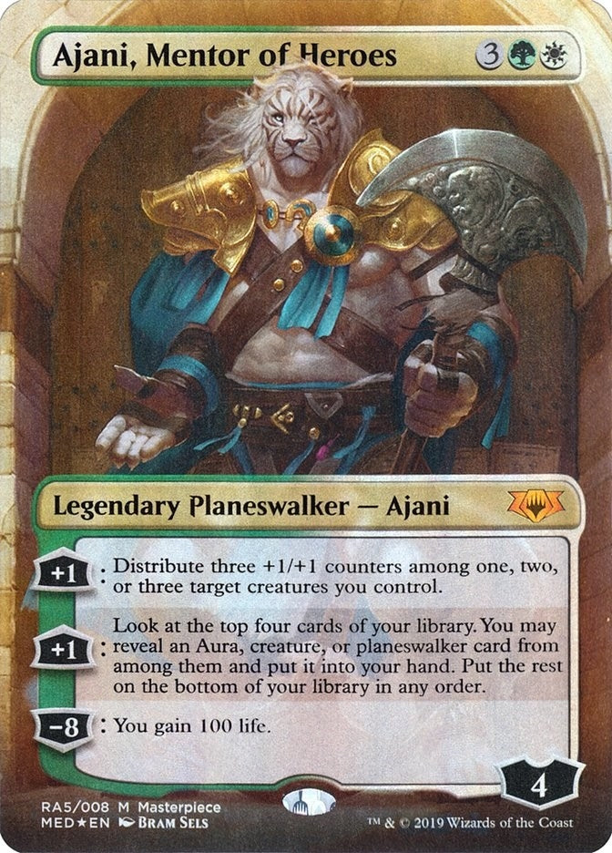 Image for Ajani, Mentor of Heroes (RA5) (MED2) - Magic: The Gathering