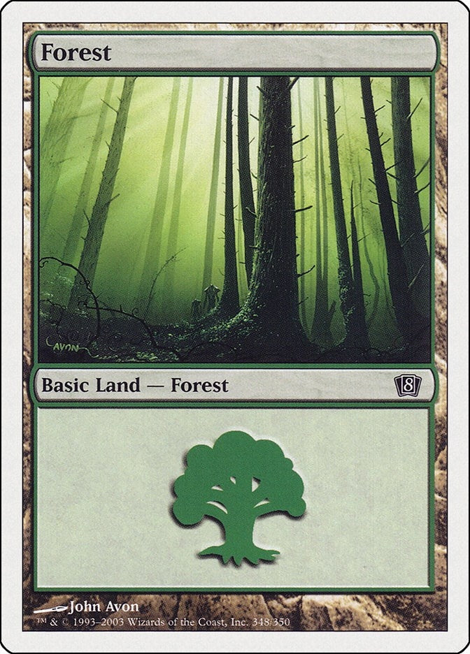 Image for Forest (348) (348) (8ED) - Magic: The Gathering