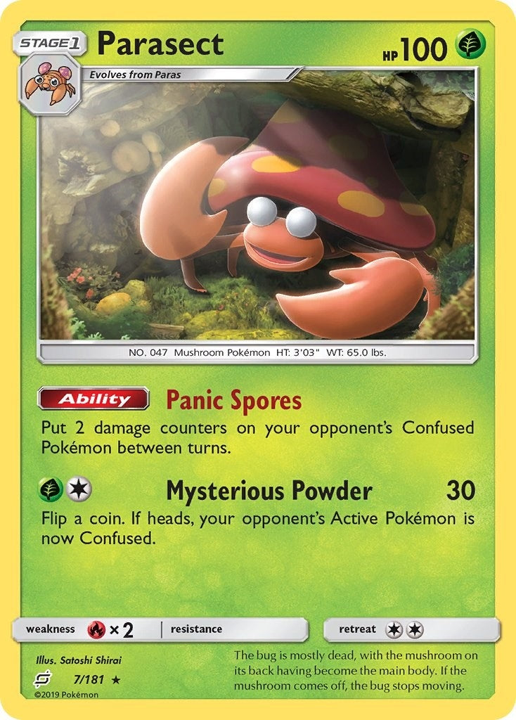 Image for Parasect (7/181) (SM9) - Pokemon