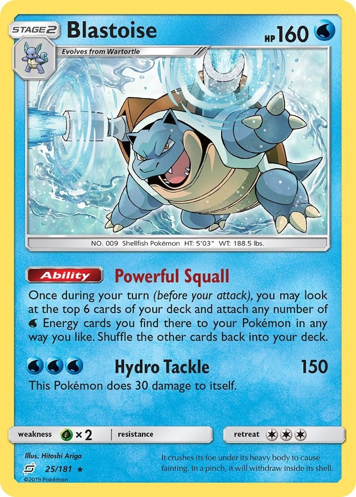 Image for Blastoise (25/181) (SM9) - Pokemon