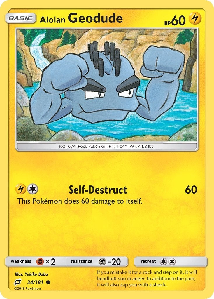 Image for Alolan Geodude (34) (34/181) (SM9) - Pokemon